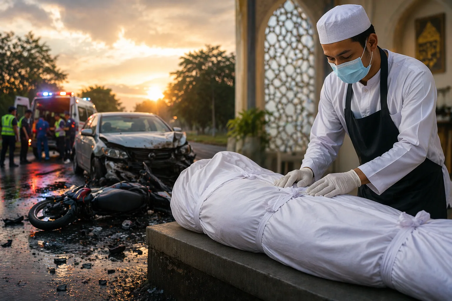 prosesi pemakaman muslim